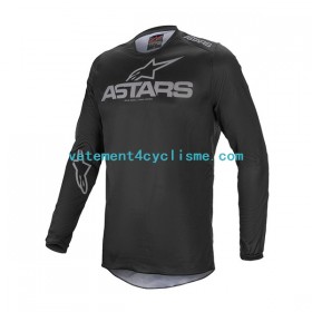 Homme Maillot VTT/Motocross Manches Longues 2023 Alpinestars FLUID GRAPHITE N001